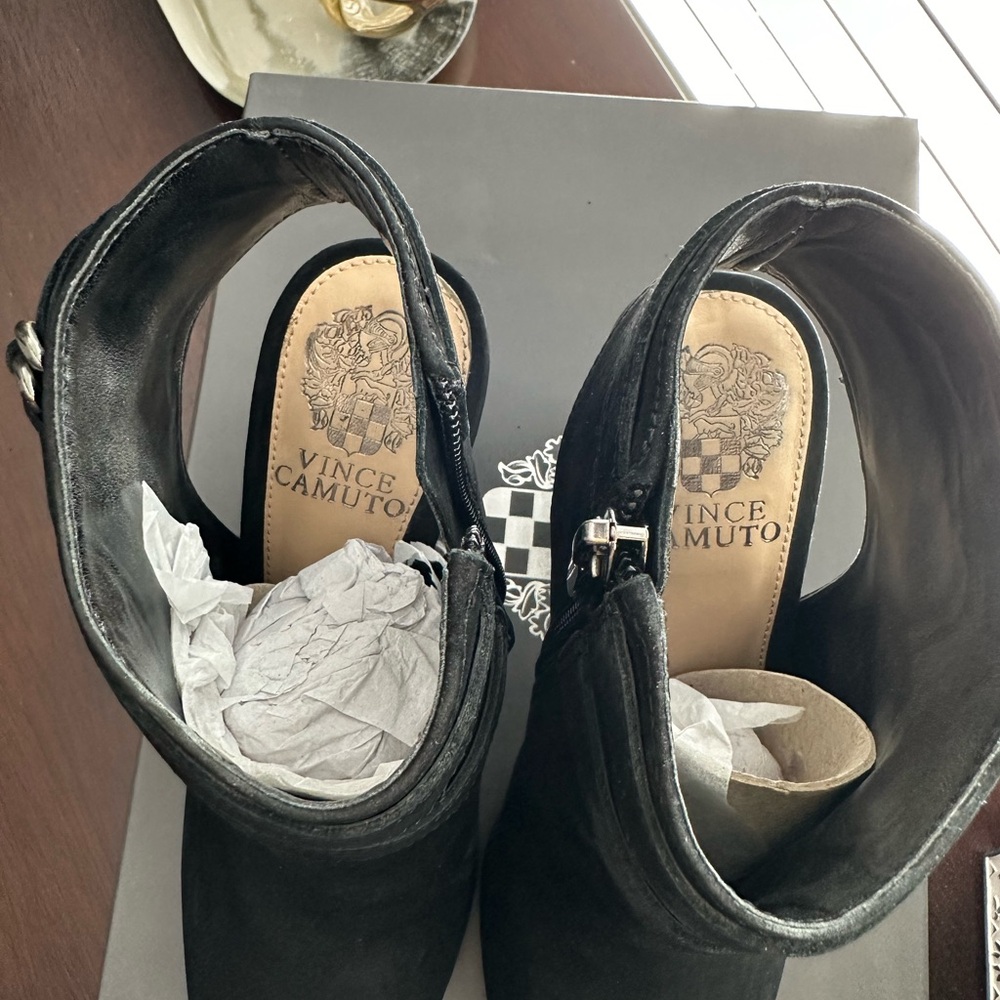 Vince Camuto Open Toed Booties. - image 4